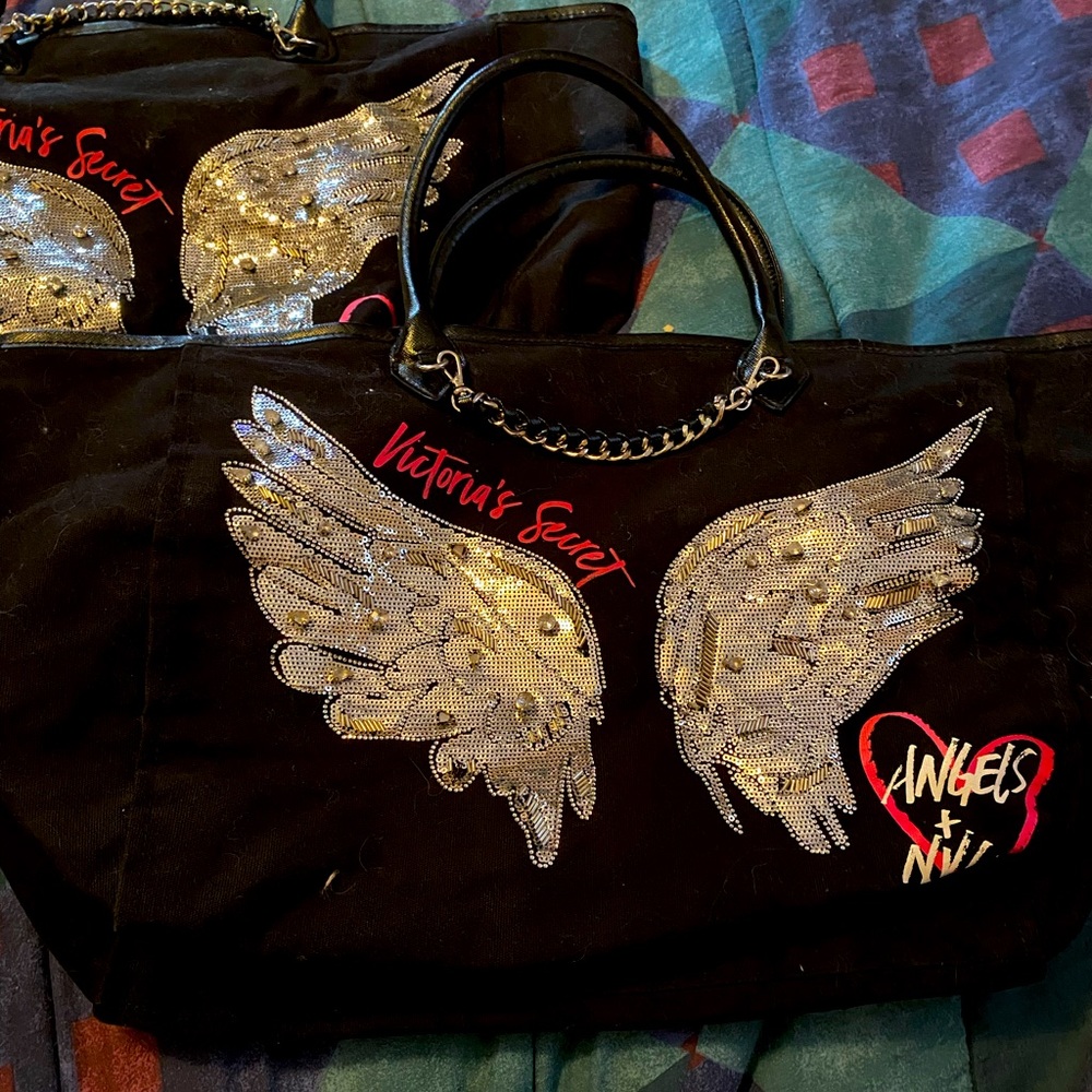 Two Victoria secret tote bags